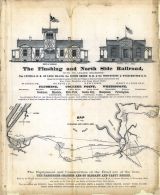 Flushing and North Side Rail Road Map, Long Island 1873